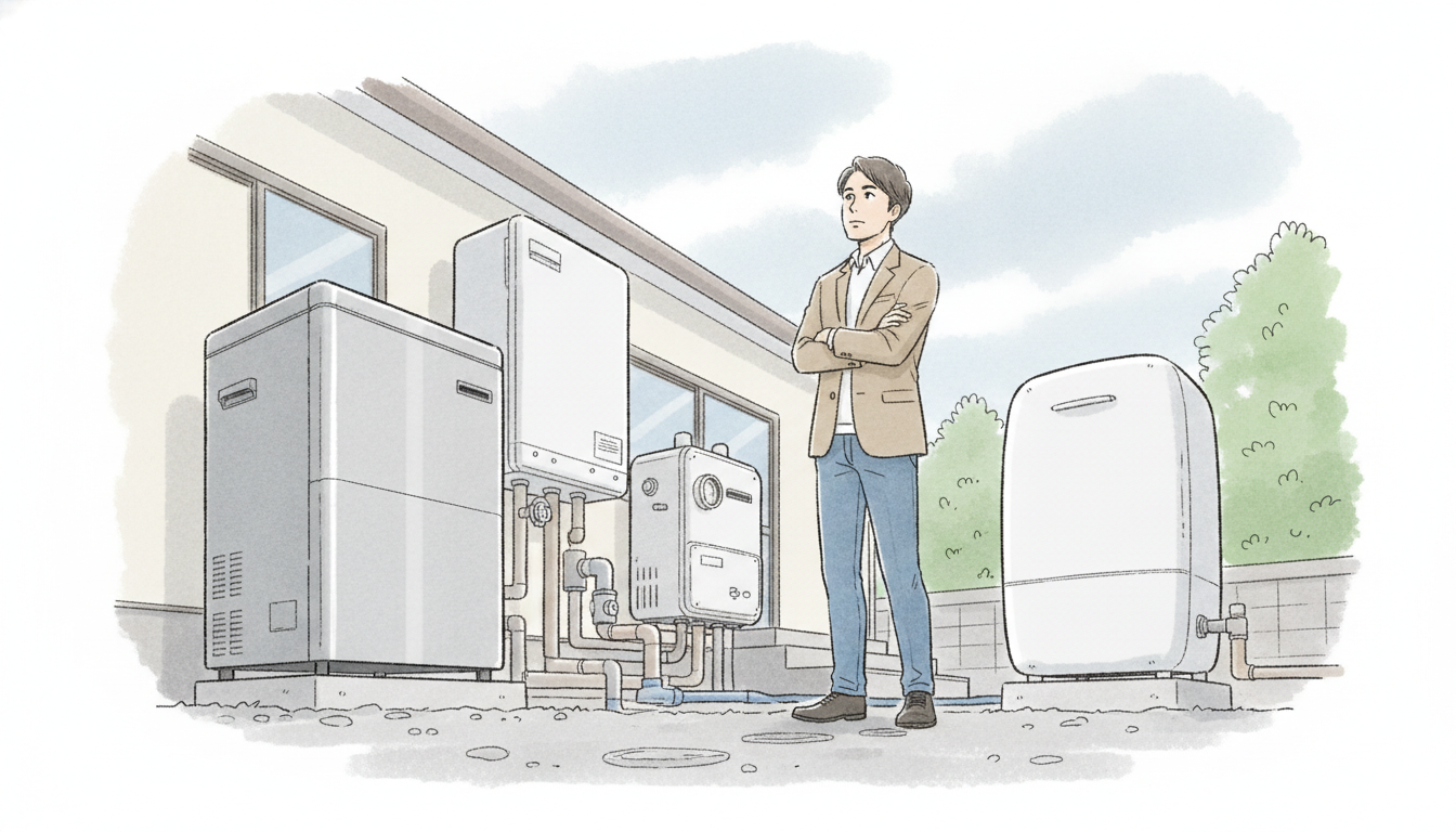 ガス給湯器・電気温水器との違いを徹底比較