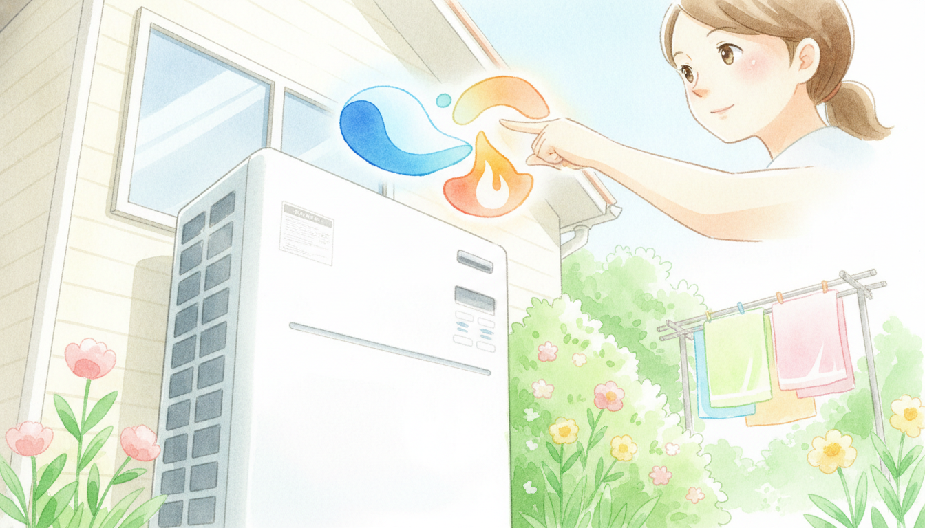 1）季節によってモードを使い分ける
